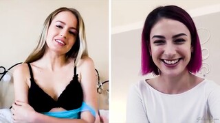 Сексуальные красотки в порно - College Lesbians Kristen & Scarlett Explore Each Other HOT-GIRLS-PORN.COM