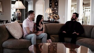Сексуальные красотки в порно - Shaved Pussy Destroyed - Stepson & Stepdad DP Anna de Ville HOT-GIRLS-PORN.COM