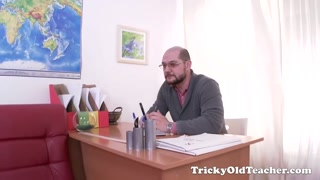 Сексуальные красотки в порно - Russian teen Karolin tricked into hardcore by her teacher HOT-GIRLS-PORN.COM