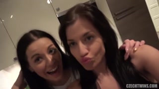 Сексуальные красотки в порно - Czech Twins Blowjob & Fuck HOT-GIRLS-PORN.COM
